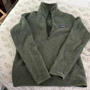 Patagonia Women's Olive Zip-Up Sweater
